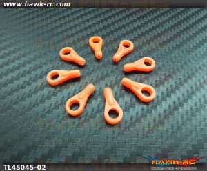 Tarot 450Pro/V2 Ball Link End (Neon Orange, 8pcs)